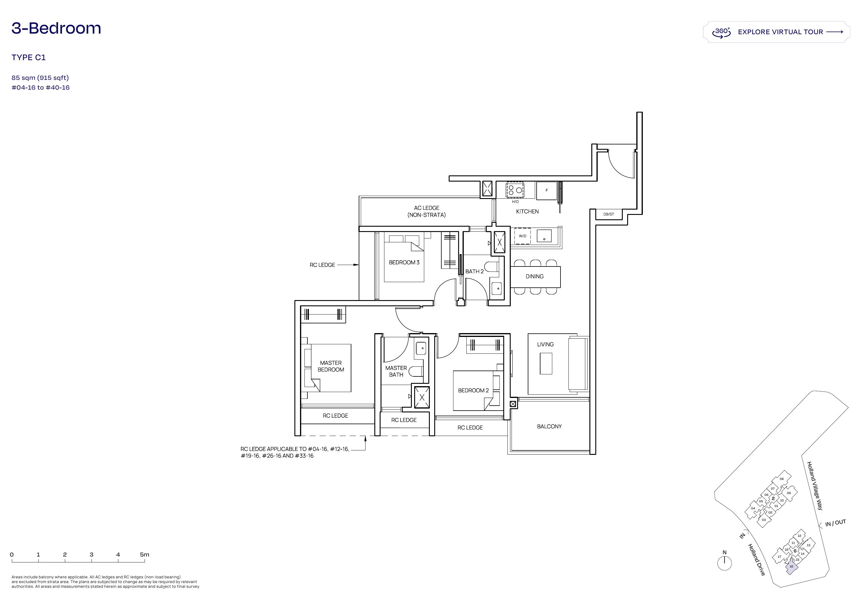 Skye at Holland 3 Bedroom 3 Bedroom floor plan